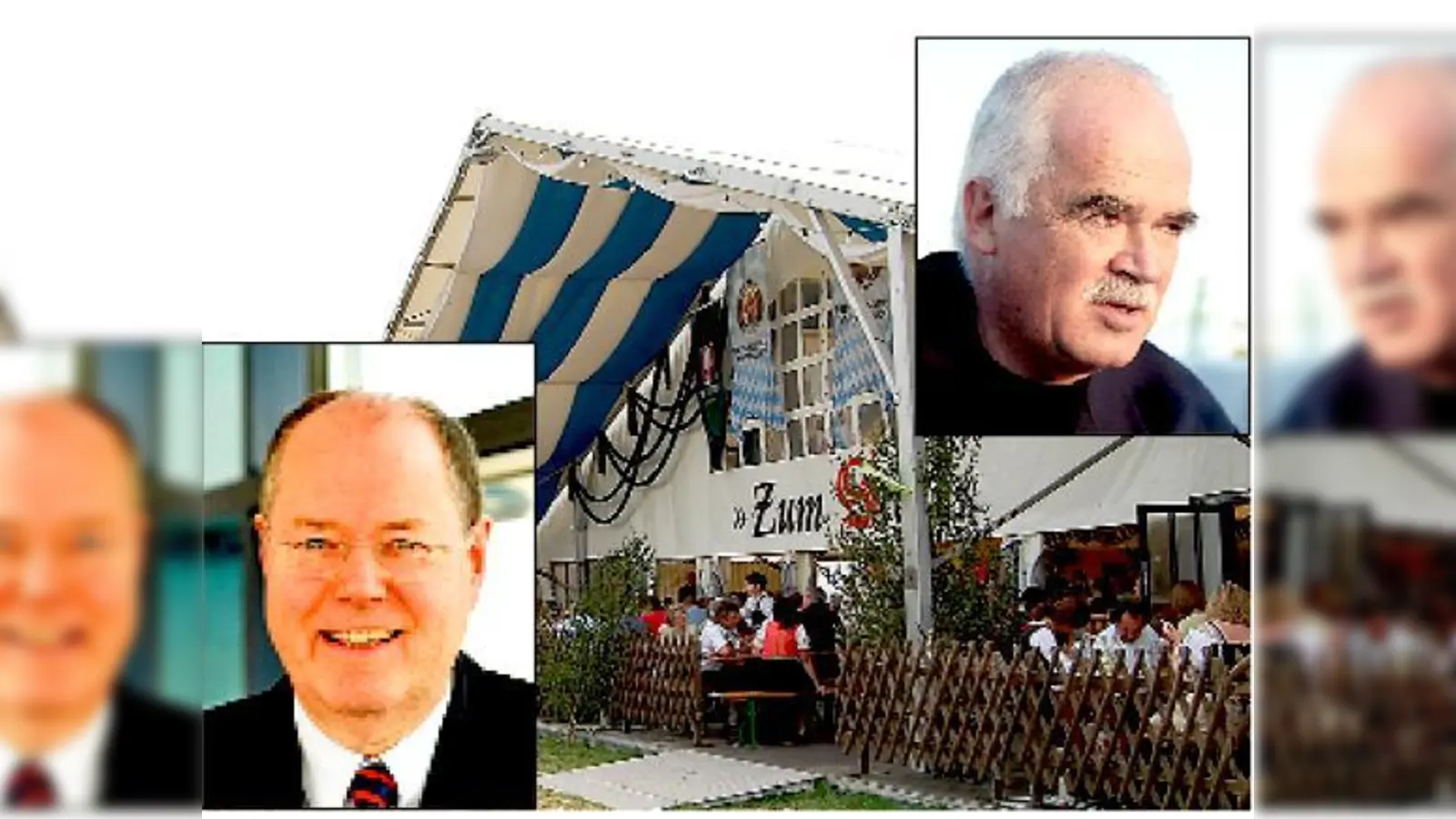 SPD-Mann Peer Steinbrück (li.) und CSU-Mann Peter Gauweiler sind die diesjährigen Gastredner parteipolitischen Sonderveranstaltungen.	 (Foto: SPD, CSU, Privat)