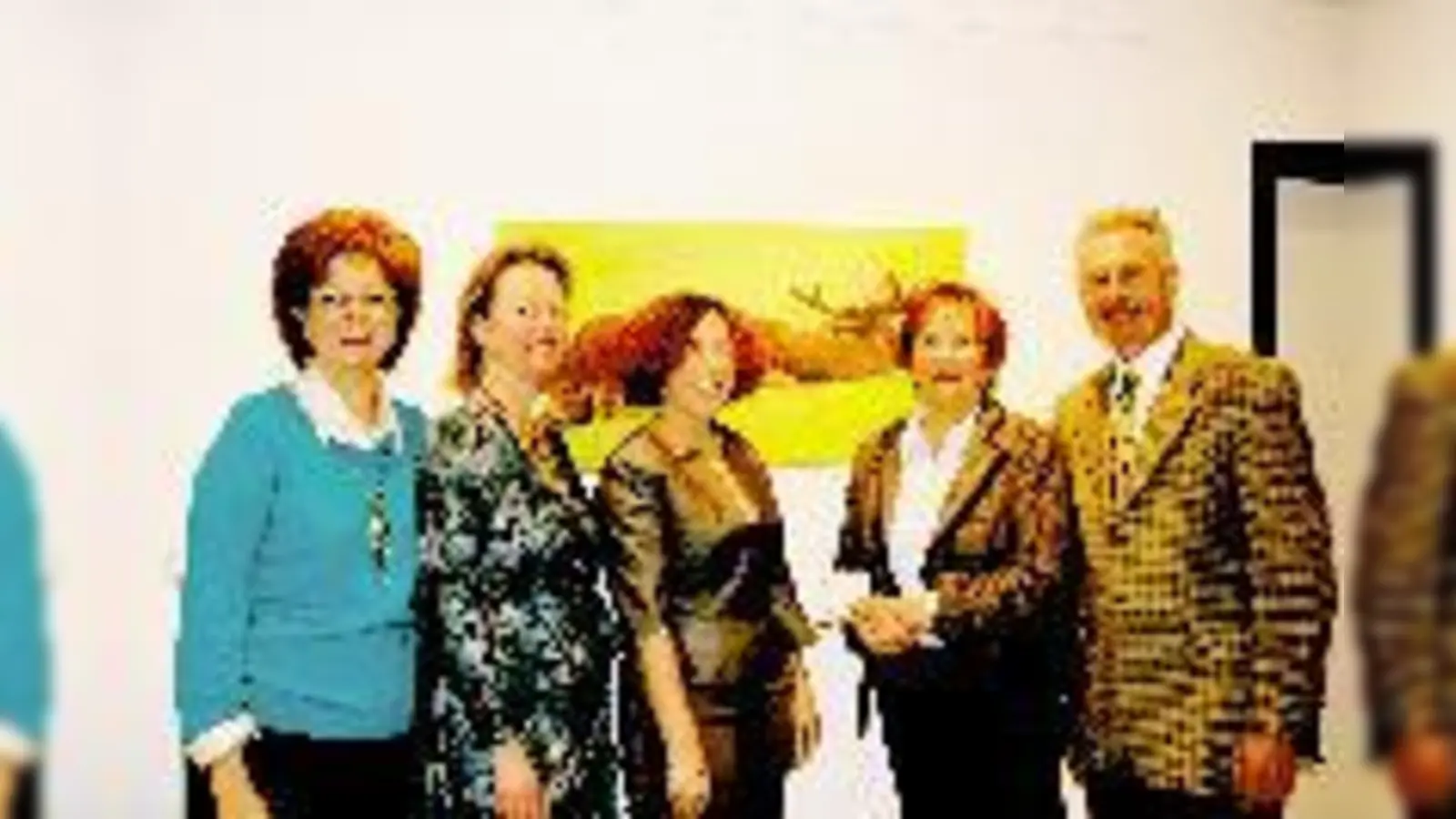 Freuen sich auf ein tolles Programm im Jubiläumsjahr: (v. l.) Monika Waschin, Heidi Klein, Gabriele Born, Anna Kappelmeyer und Charly Hausner. 	 (F.: Woschée)