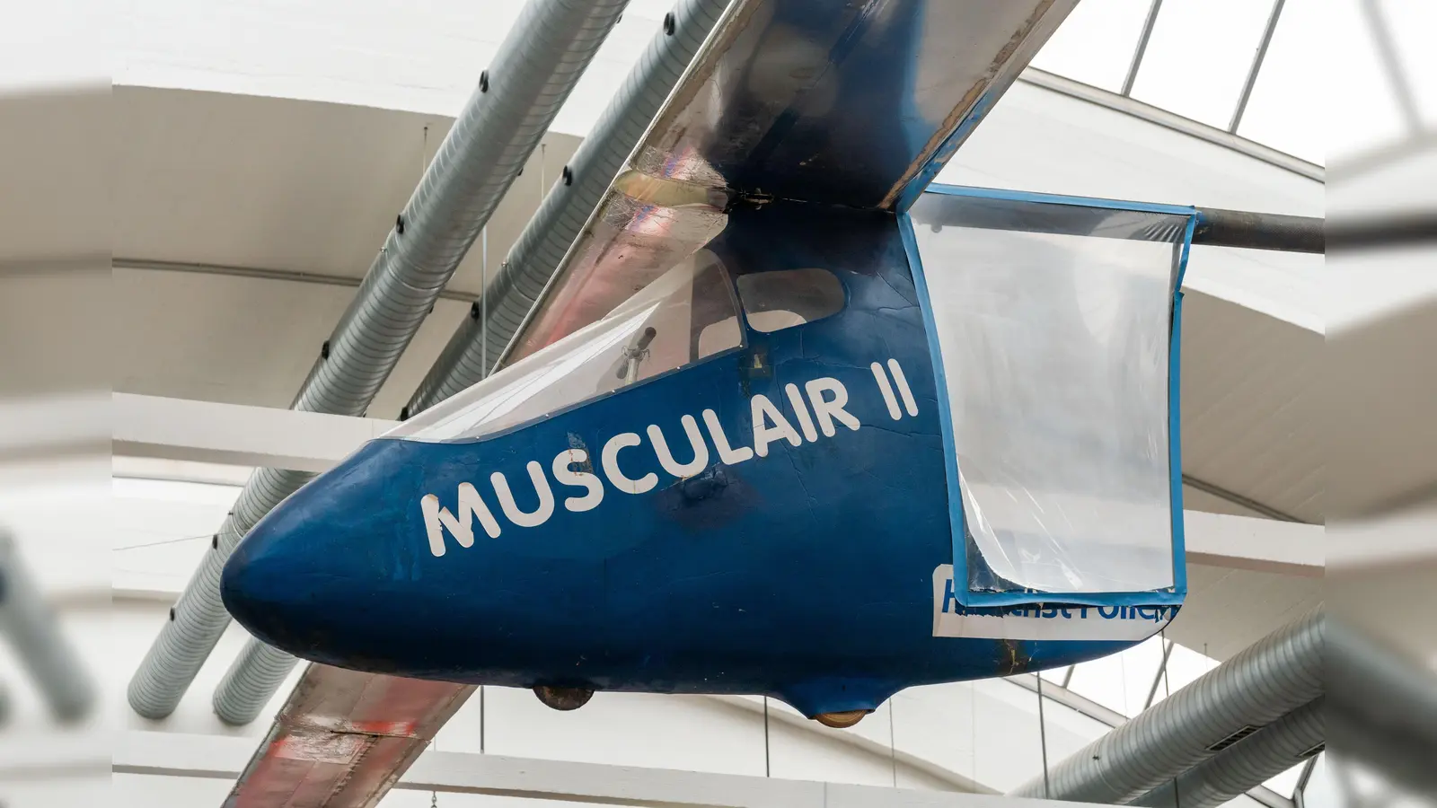 Die Musculair 2 hat einen Rekord in Oberschleißheim aufgestellt. Ihr Vorgänger, die Musculair 1, befindet sich auf der Museumsinsel. (Foto: Fabian Vornholt)