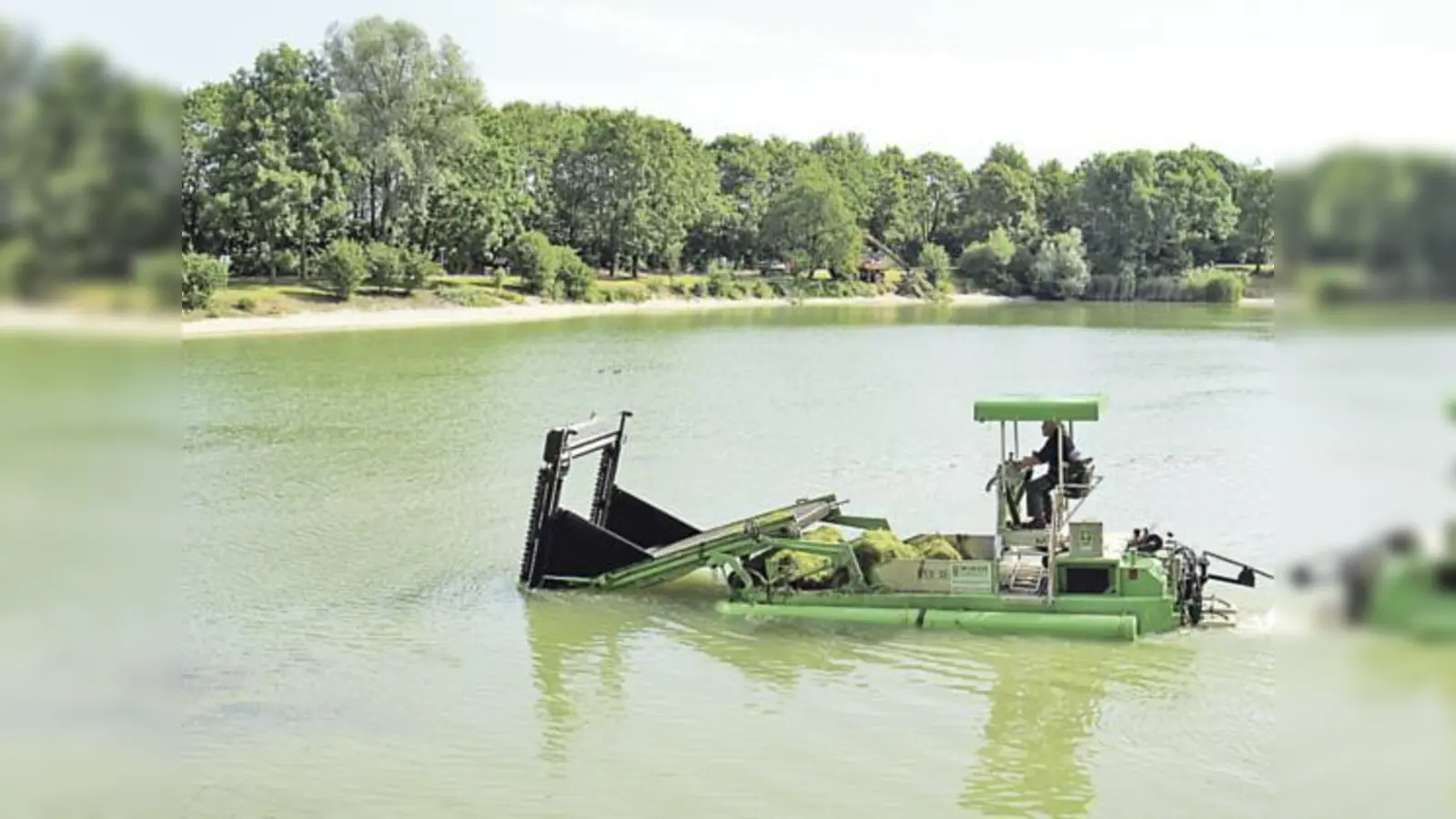 Vor den großen Ferien finden im Garchinger See Unterwassermäharbeiten statt.	 (Foto: Stadt Garching)
