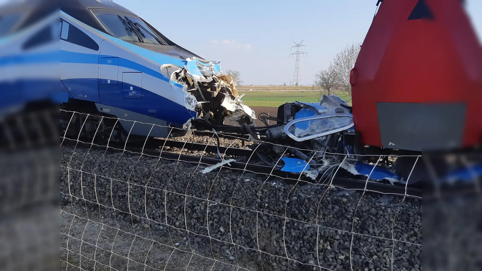Ein leicht verletzter Lokführer bei einem Luftkupplungsschlauchriss in der Nähe vom Rangierbahnhof München-Nord ist zu beklagen: und hoher Sachschaden. (Foto: Bundespolizei)