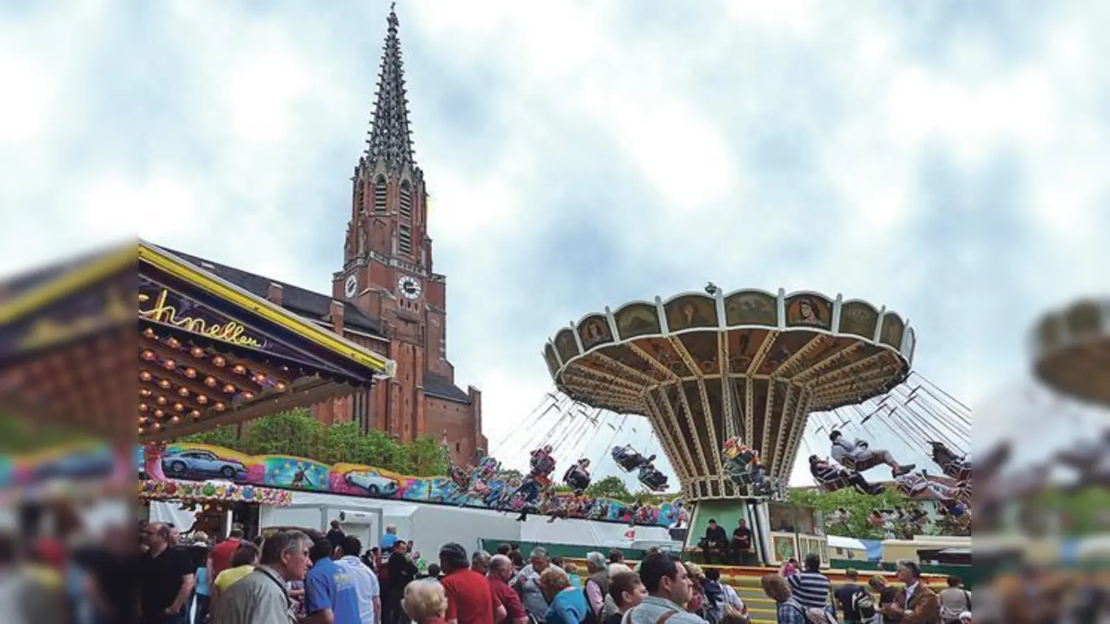 Rund um die Mariahilfkirche findet die traditionelle Jakobidult statt.	 (Foto: pb/Archiv)
