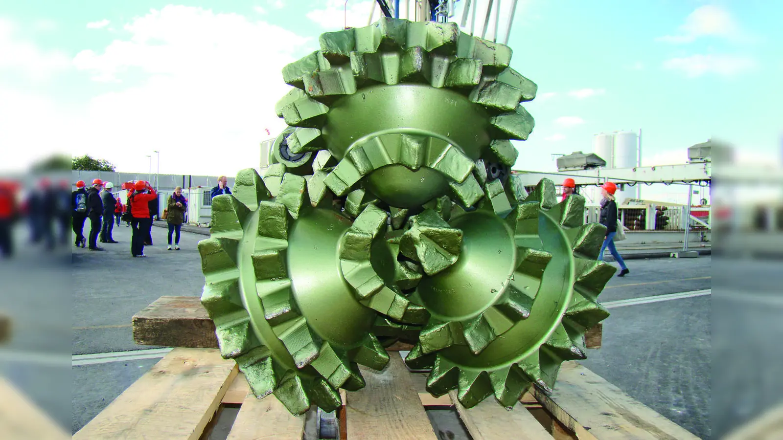 Solch ein Bohrkopf kommt bei Probebohrungen für die Tiefengeothermie zum Einsatz. (Foto: pst)