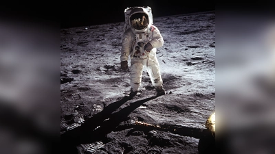 1969 spazierten die ersten Menschen auf den Mond. Der Wetterballon wurde anlässlich der sich zum 50. Mal jährenden Mondlandung gestartet. (Foto: Gemeinfrei)