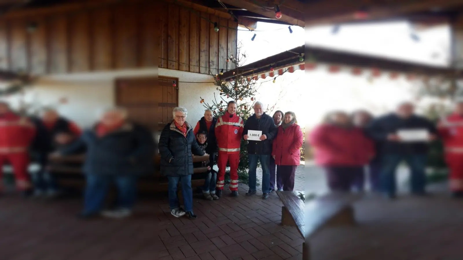 Spendenübergabe: Die Wasserwacht freute sich über die großzügige Spende des Kleingartenvereins. (Foto: Kleingartenverein UG)