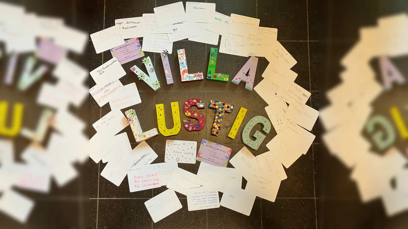 Kinder und Betreuer entschieden sich für den Namen Villa Lustig. (Foto: KJR München-Land)