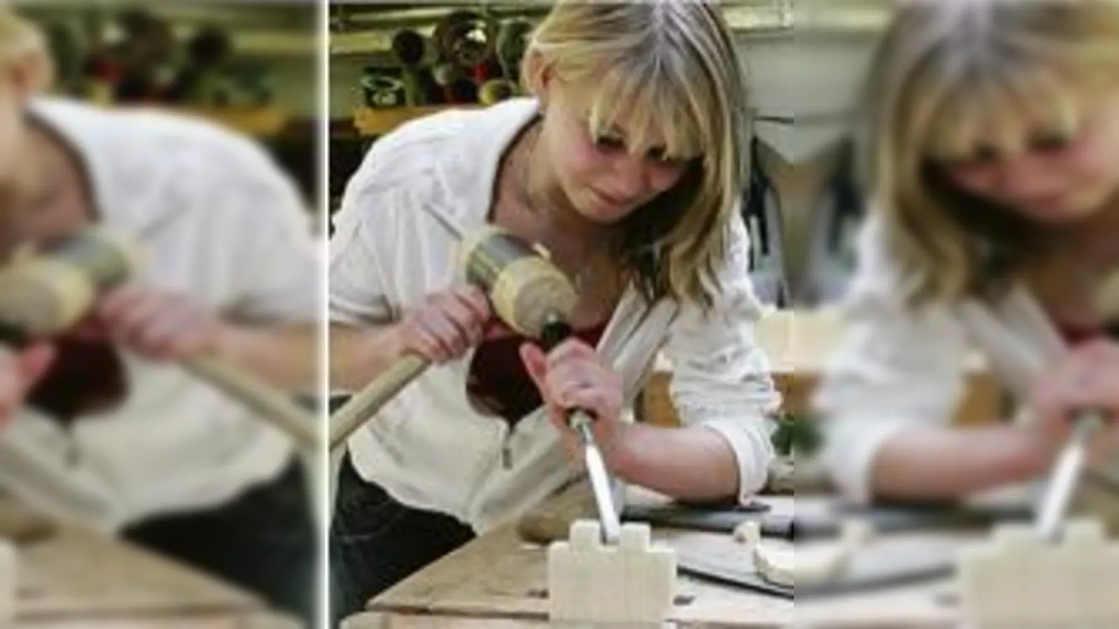 Geschickte Mädchenhände: Beim Girls Day durften sich junge Mädchen in Männerberufen üben.  (Foto: gf)