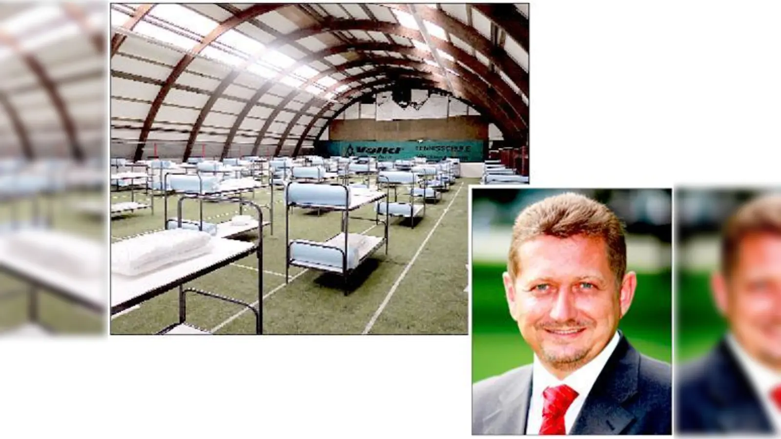 In einer Nacht-und-Nebelaktion wurde im September das Tennis Center Keferloh zum Flüchtlingsnotlager.                                                        (Foto: LRA/D. Münich/Medienbüro Bistric)