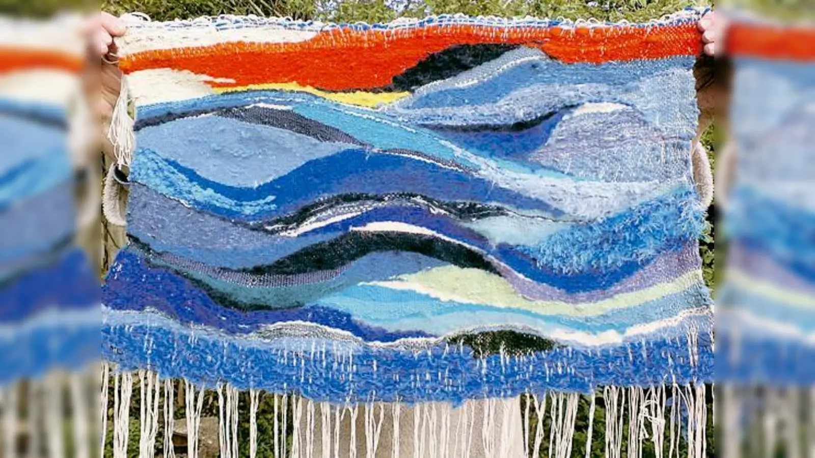 Die Baldhamer Künstlerin Johanna B. Geyer fertigt unter anderem gewebte Werke an.	 (Foto: VA)