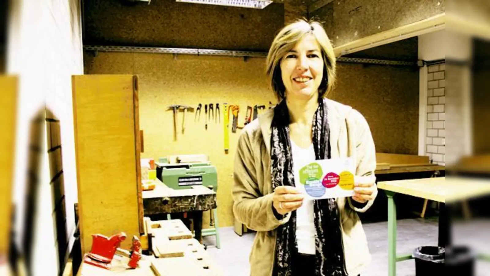 Heidrun Eberle, Leiterin der Nachbarschaftsbörse, freut sich drauf, am kommenden Samstag, Nachbarn die Räume der »KreativGarage« vorzustellen. 	 (Foto: ko)