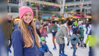 Ein Hot-Spot ist seit Jahren die riesige Eislauffläche am Airport. (Foto: Flughafen München)
