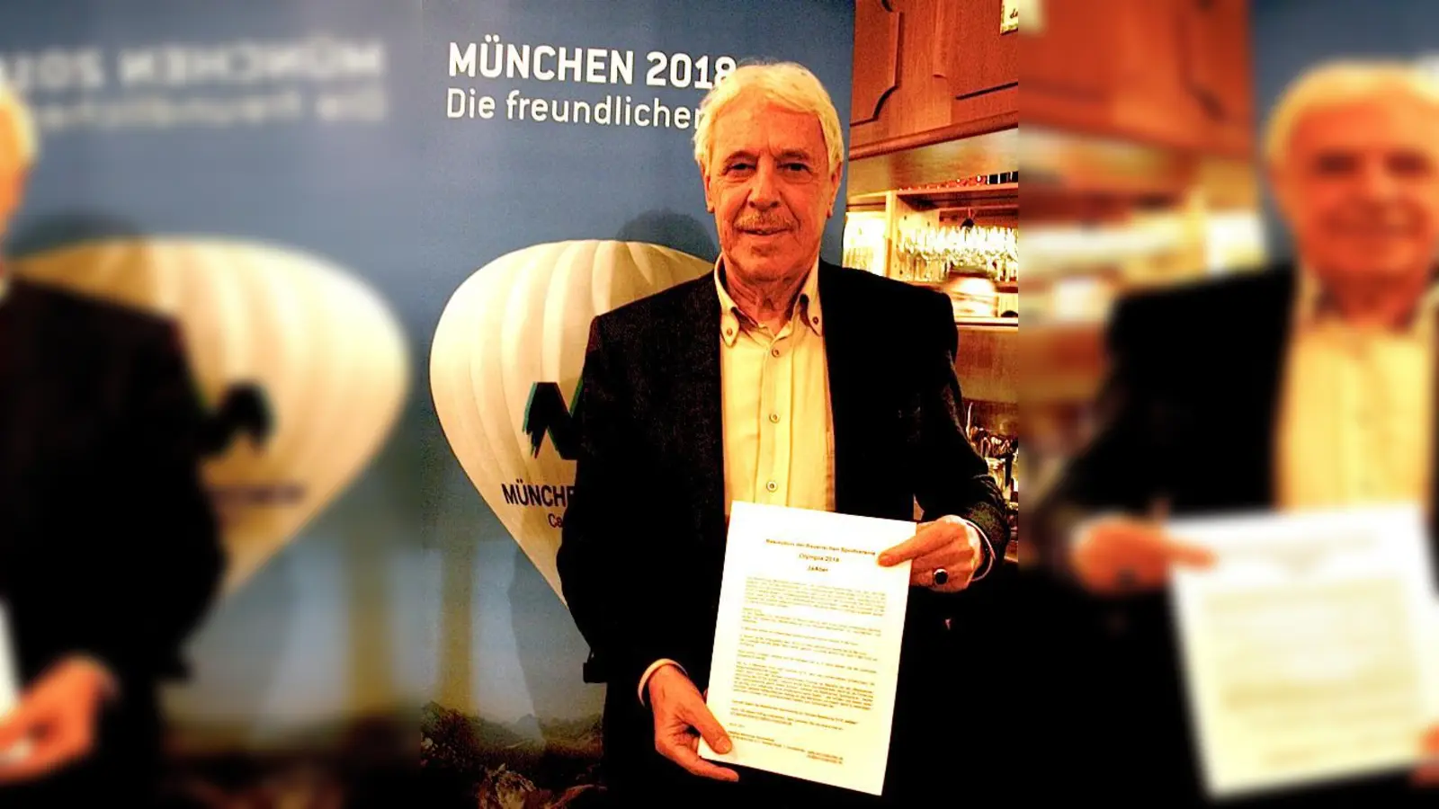 Norbert Kreitl versuchte auch Sportamtsleiter Rudolf Behacker für den Antrag zu gewinnen  erwartungsgemäß vergeblich.  (Foto: ms)