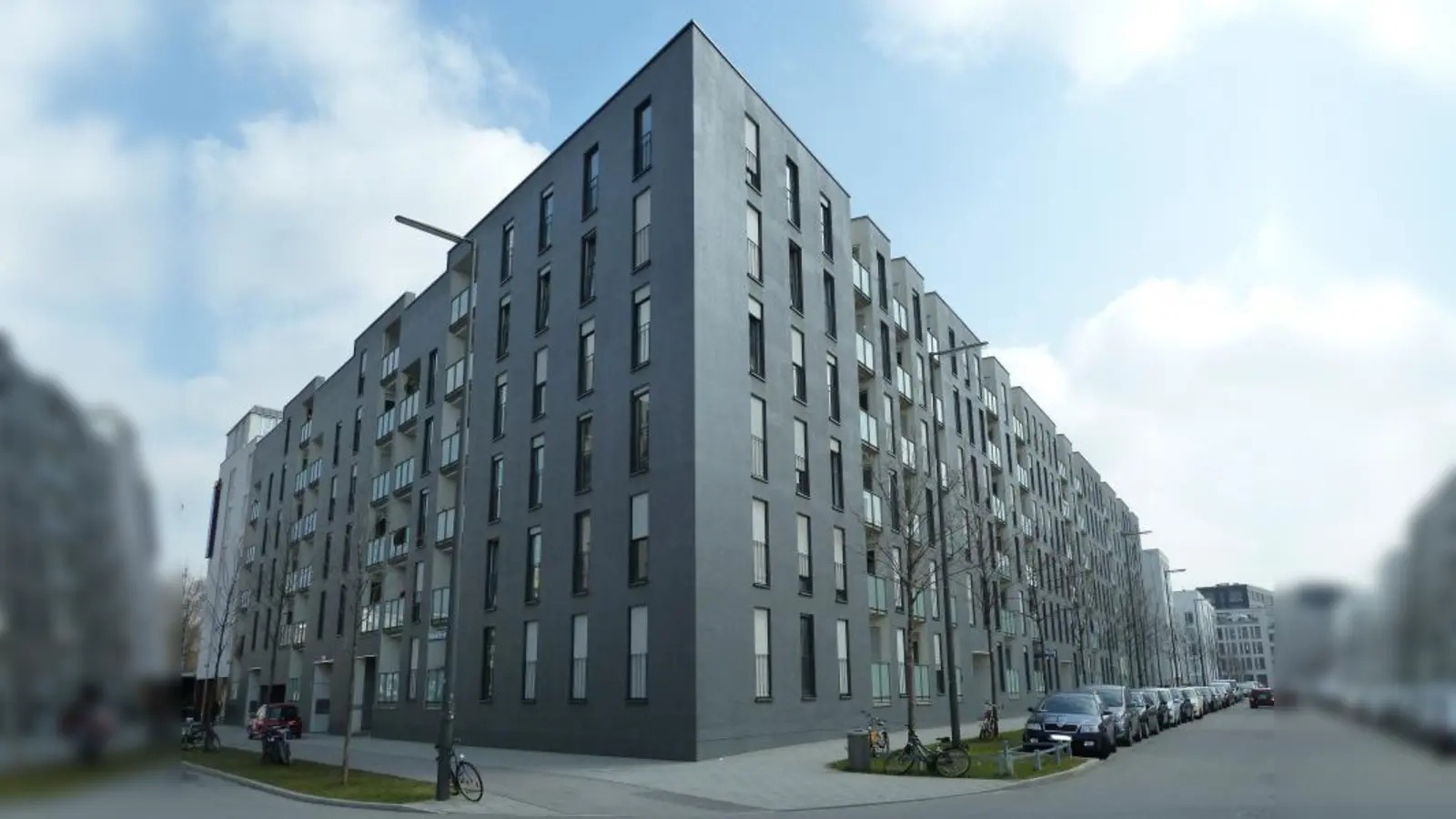 Im Stadtgebiet München besitzt die GBW AG nach Angaben des BA 9 rund 8000 Wohnungen, wie zum Beispiel in der Marlene-Dietrich- und der Helmholtzstraße. (Foto: sb)