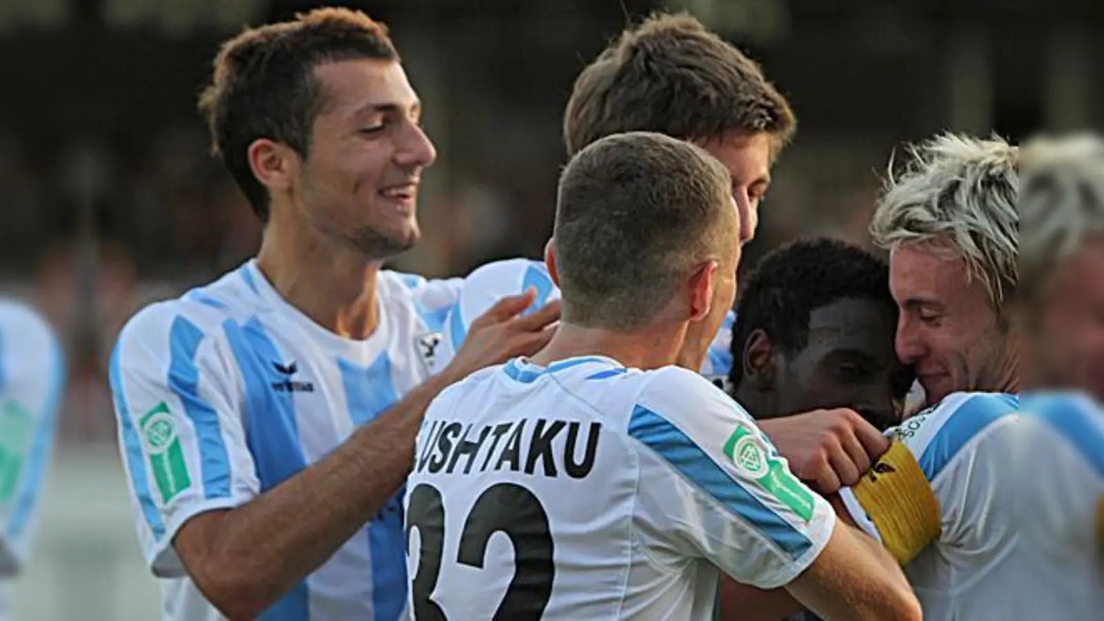 Grund zum Jubeln: die Amateure des TSV 1860.  (Foto: A. Wild)