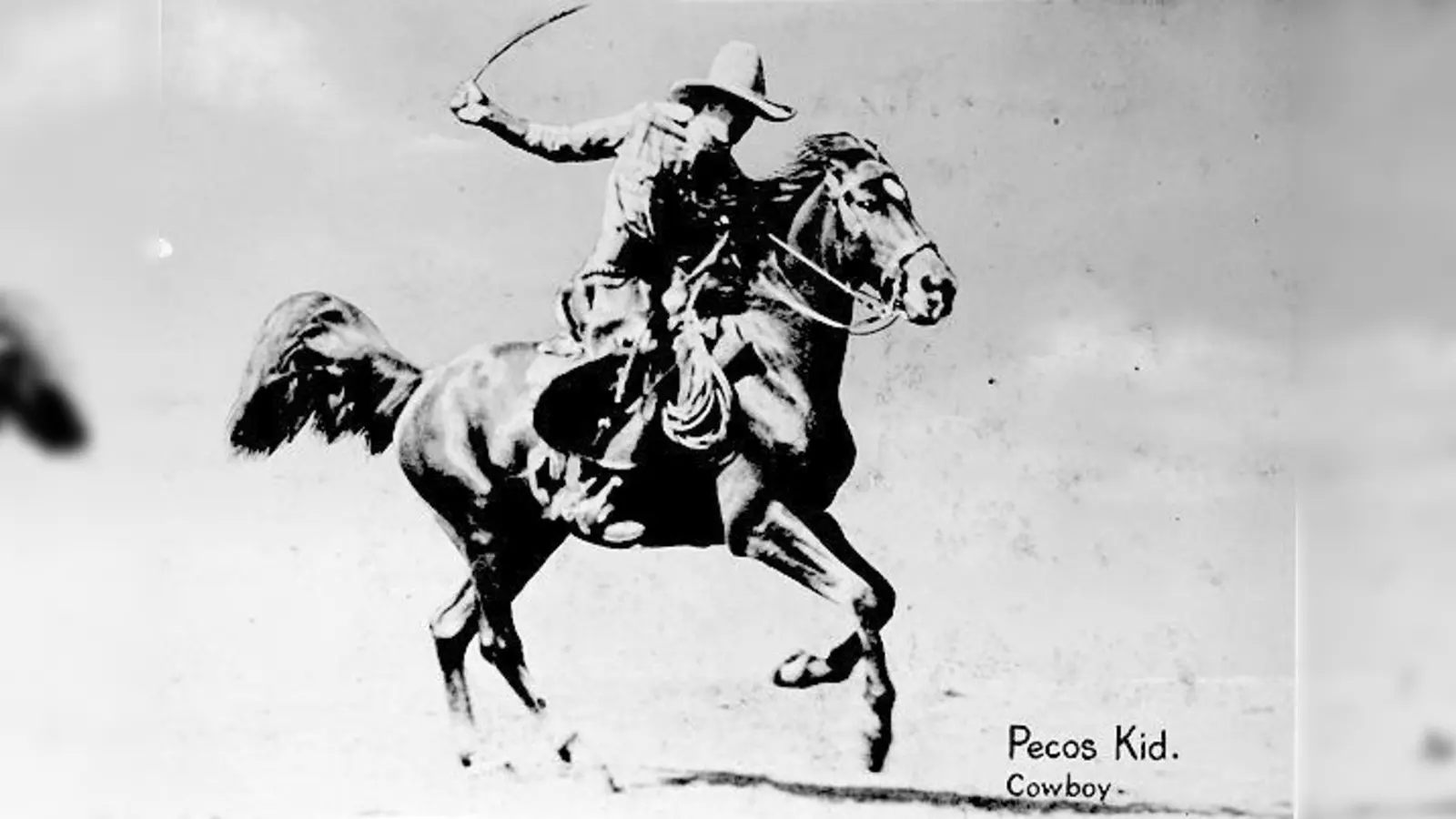 Clubmitglied »Pecos Kid. Cowboy«, um 1934, Fotografie-Postkarte.	 (Foto: © Cowboy Club München)