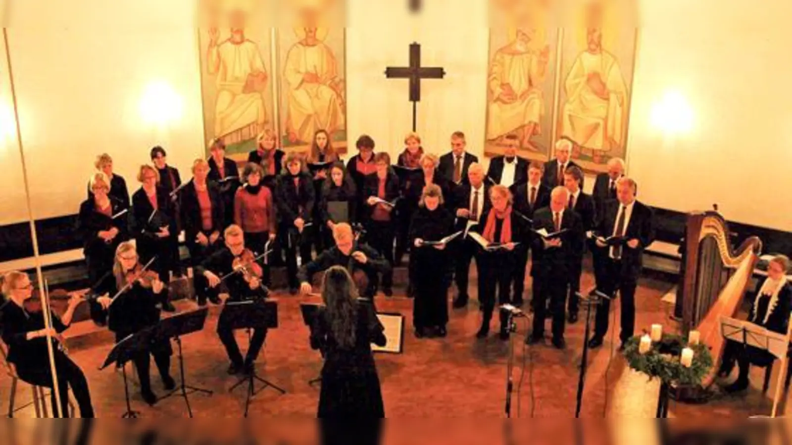 Der Evangelische Kirchenchor gab seine Weihnachtskonzerte. Und viele Zuhörer kamen.	 (Foto: VA)