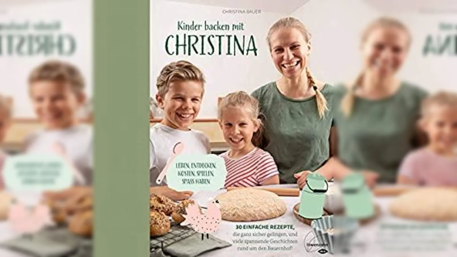 In ihrem 4. Buch verrät Christina Bauer ihre besten Rezepte, die man prima gemeinsam mit Kindern backen kann.  (Foto: VA)