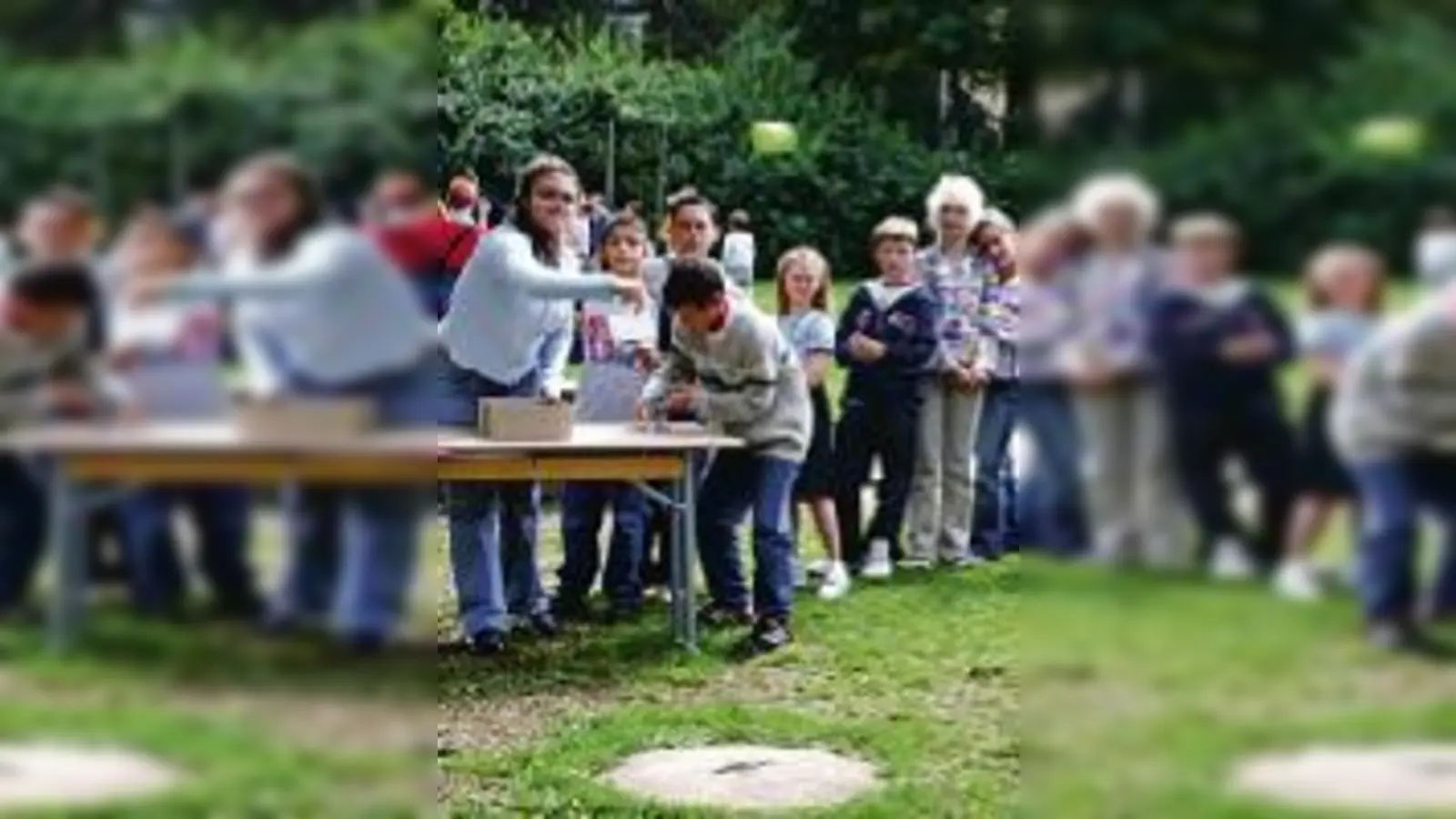 Der ganz große Wurf: Das gelungene Sommerfest war auch heuer wieder ein Volltreffer  dieser Dosenwurf ging allerdings daneben.	  (Fotos: gf)