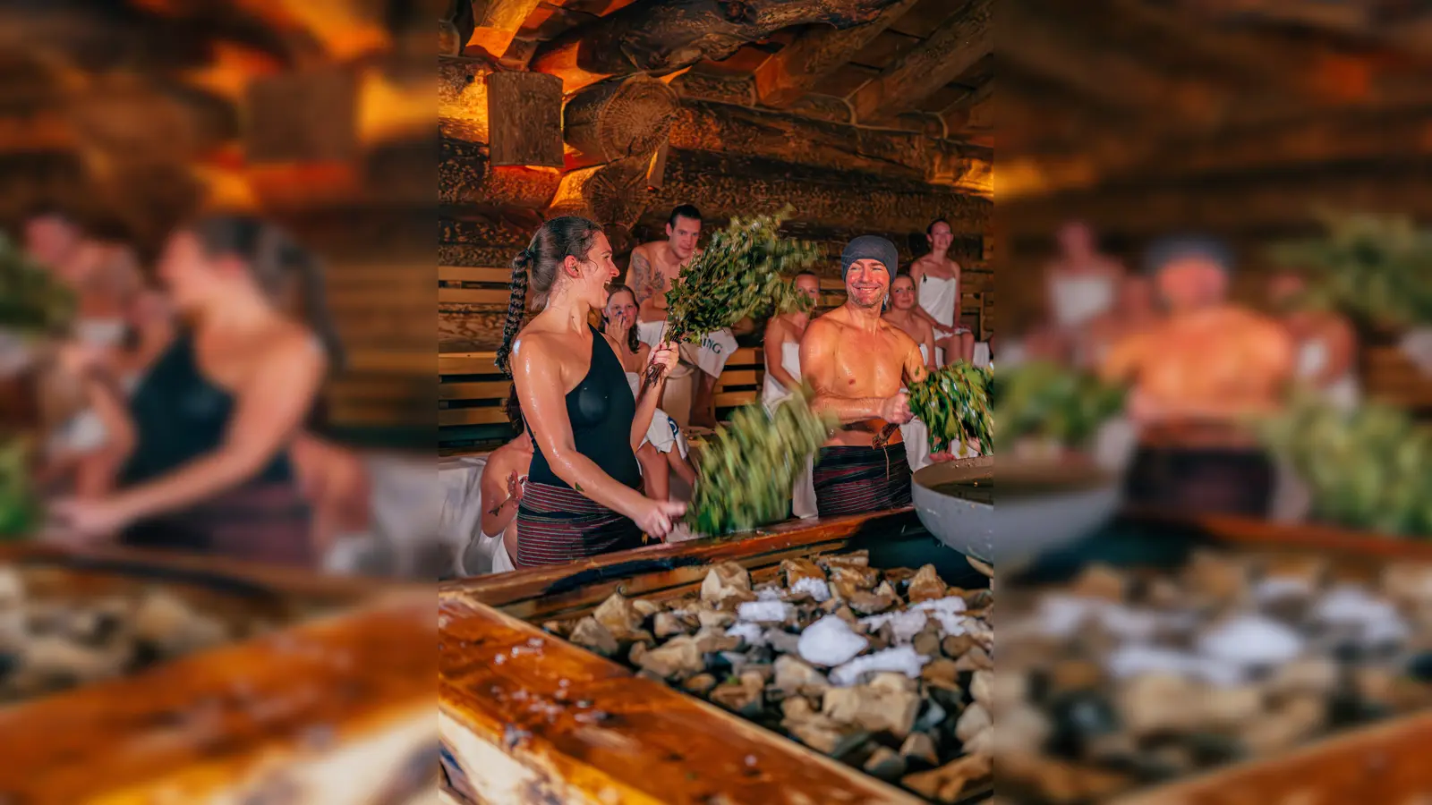 Das Sauna Festival begeistert mit einzigartigen Showaufgüssen und live Musik. (Foto: Therme Erding)