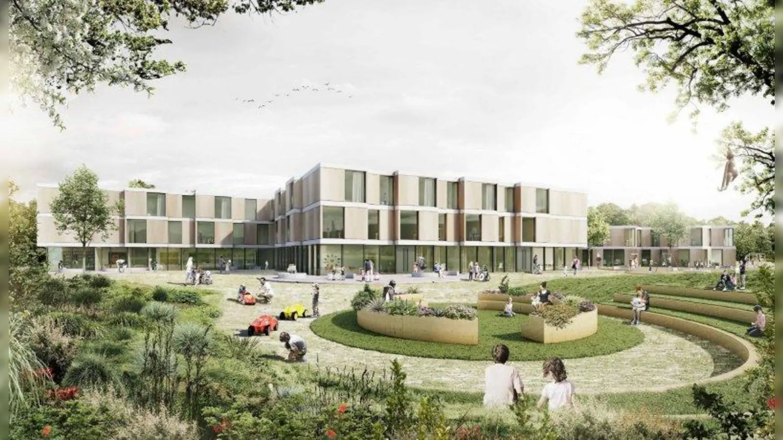So sieht der Siegerentwurf für das neue Kinderzentrum aus. (Foto: kbo)
