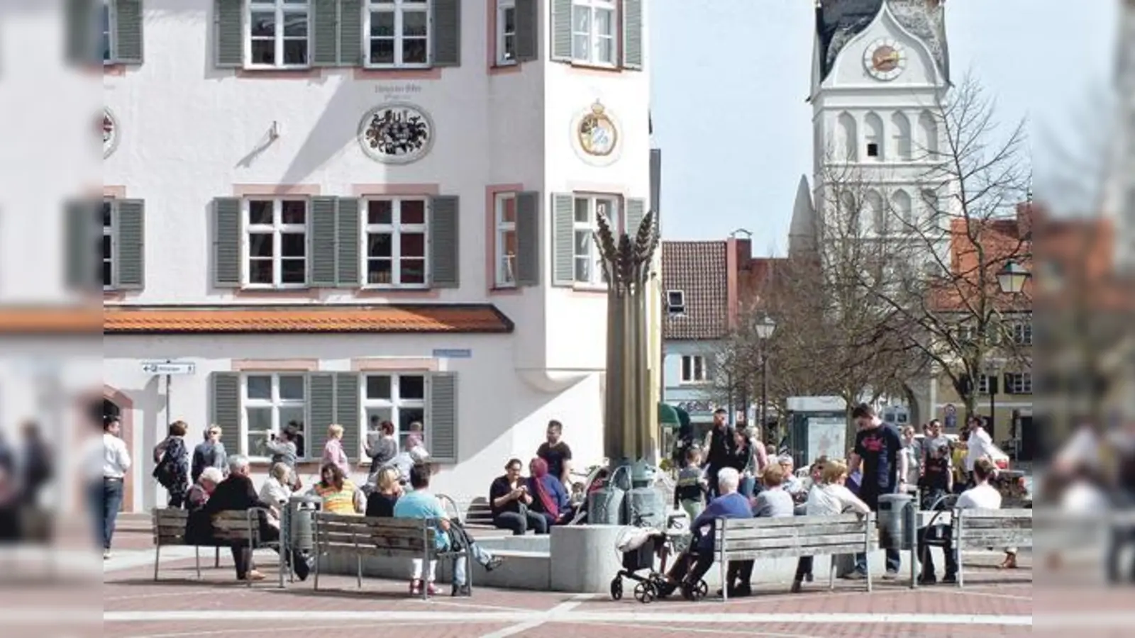 Aufenthaltsqualität ist das Zauberwort, wie hier am Schrannenplatz. Hier sehen die Planer durchaus noch weitere Potenziale. 	 (Foto: kw)