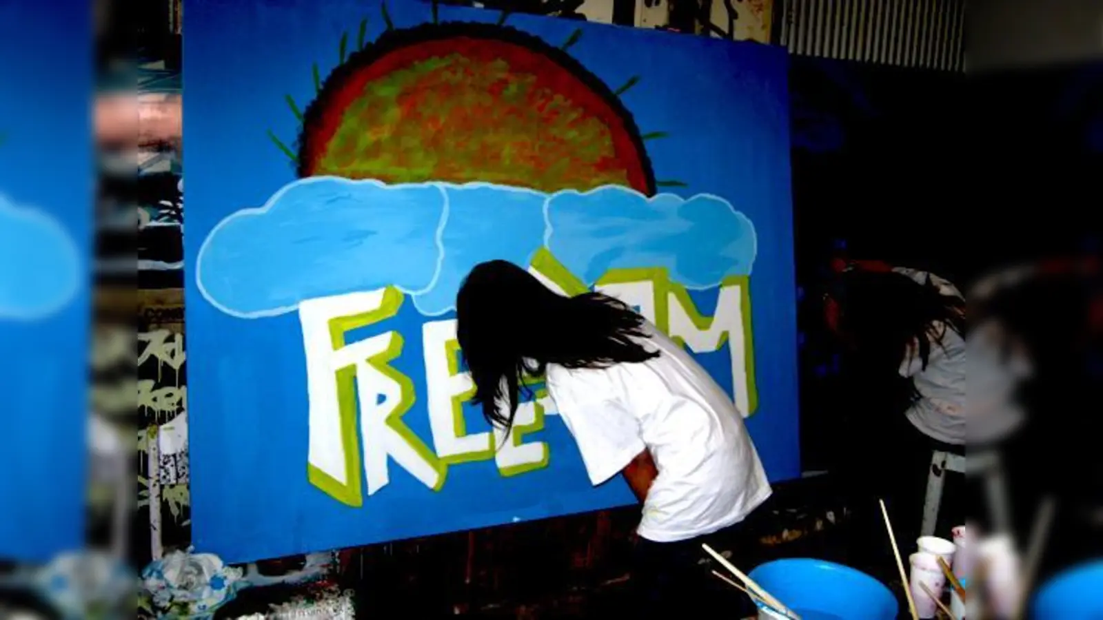 Vertieft in die Arbeit wurde der Kreativität freien Lauf gelassen.	 (Foto: VA)