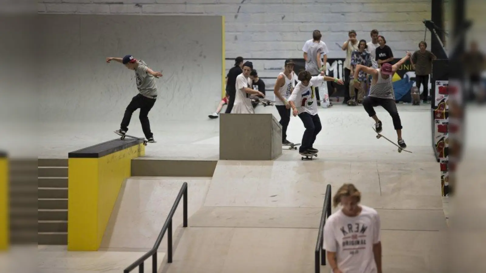 So wie in der Schweizer Halle in Laax könnte es auch in der Pasinger Trendsporthalle bald sein. Das Konzept für das Actionsportzentrum wurde eben vom Stadtrat abgesegnet. Nun beginnen die konkreten Planungen. (Foto: Millhaus GmbH)