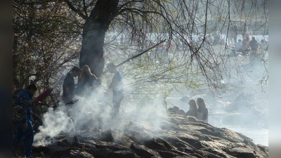 Grillen gehört zum Flaucher - zur Freude der einen, zum Ärger der anderen. (Foto: Fritz Grössing)