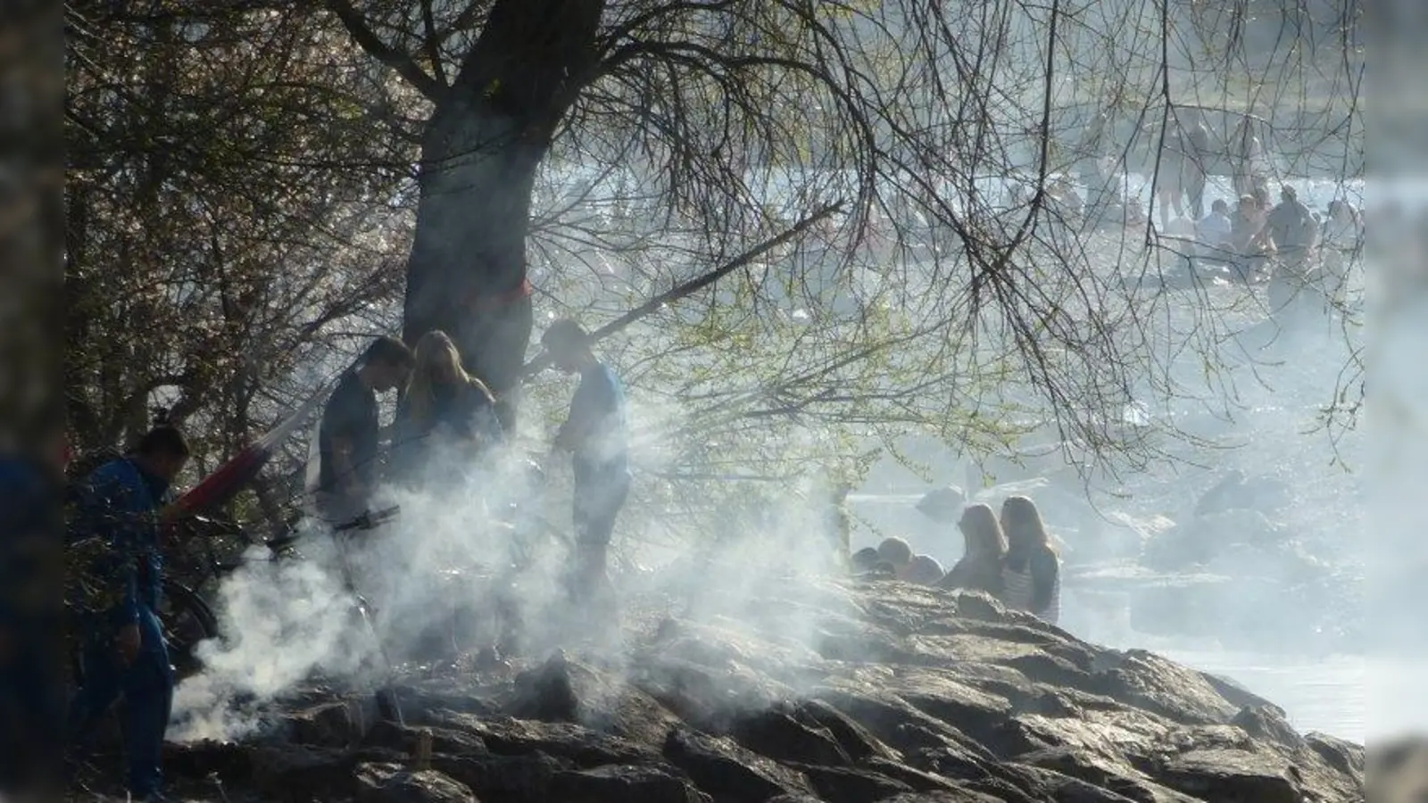 Grillen gehört zum Flaucher - zur Freude der einen, zum Ärger der anderen. (Foto: Fritz Grössing)