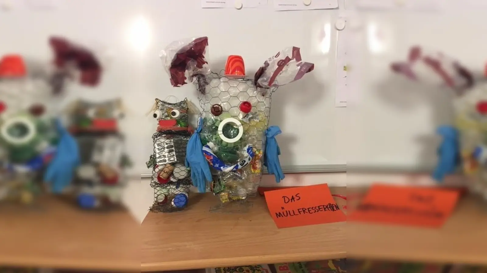 Das „Müllfresserchen“ des Caritas-Kindergartens. (Foto: Caritas München)