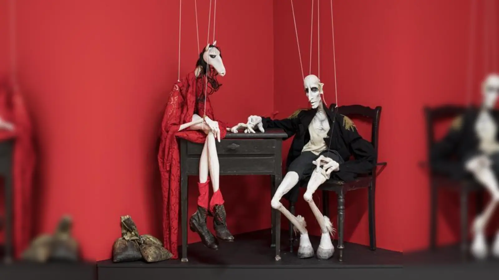 „Pferdedame” und „Faun” von Frank Soehnle aus „salto.lamento”, 2006.  (Foto: © Frank Soehnle/Münchner Stadtmuseum)