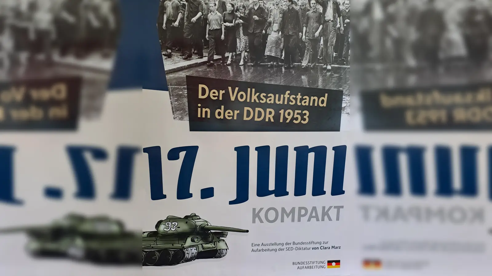 Vor 70 Jahren wurde der Volksaufstand in der DDR blutig niedergeschlagen. Eine Ausstellung erinnert daran. (Foto: vhs Vaterstetten)