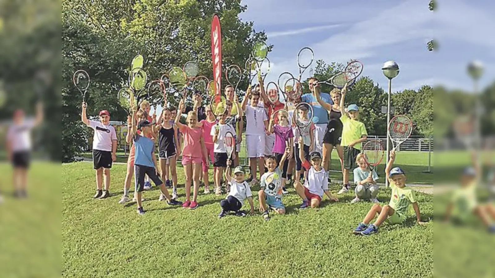 Mitmachen und Spaß haben lautet das Motto des Feriencamps des Tennisclubs in Eching.	 (Foto: VA)
