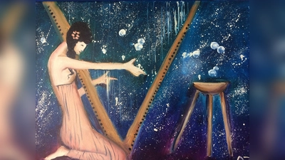 Ein Werk aus der Ausstellung "Aus Moskau, München und Berlin mit Liebe" im Stadtteilladen baum20. (Foto: VA)