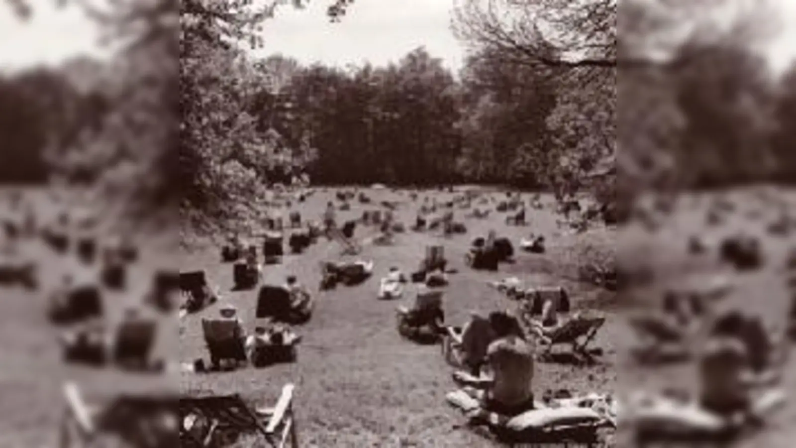 Liegestühle gab es bereits 1964 im Englischen Garten: Sonnenhungrige an der heutigen Busstraße auf der Seite des Kleinhesseloher Sees.  (Foto: C. Bauer)