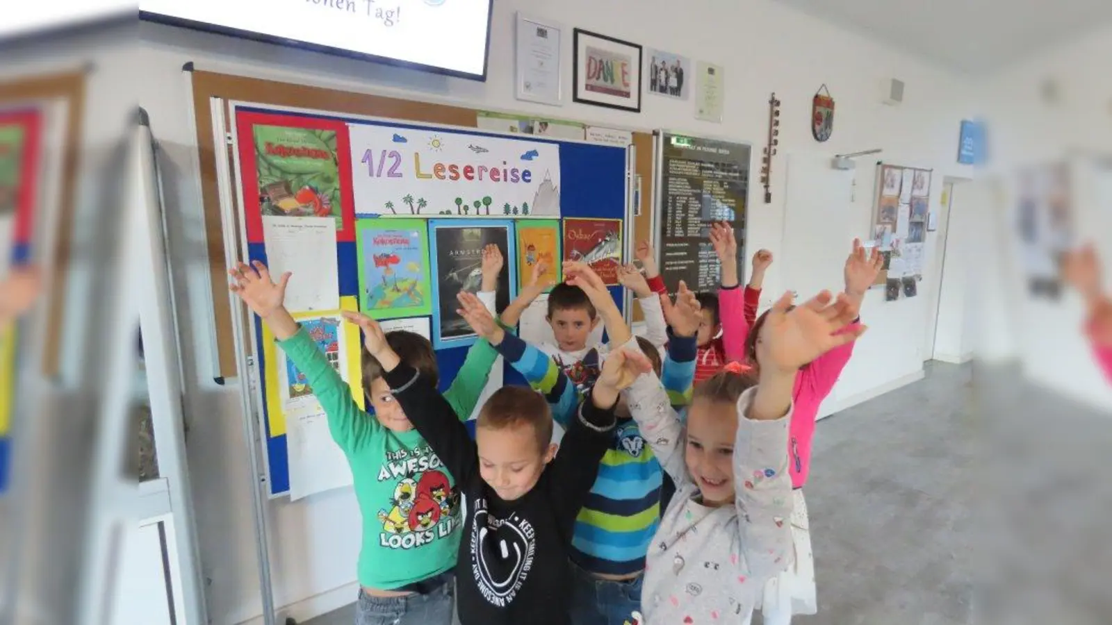 Ganz offensichtlich: Die Kinder hatten Spaß. (Foto: Grundschule Inning)
