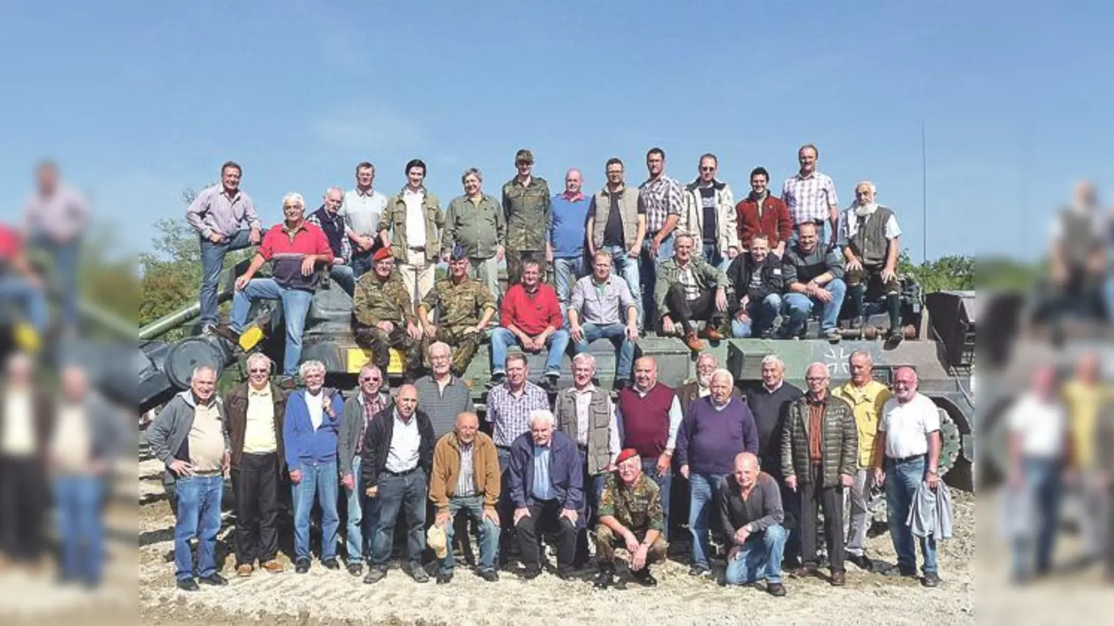 Die zahlreichen Teilnehmer des SKK Ebersberg erfuhren einiges über den Bundeswehrstandort Ingolstadt und das technische Gerät.	 (Foto: VA)
