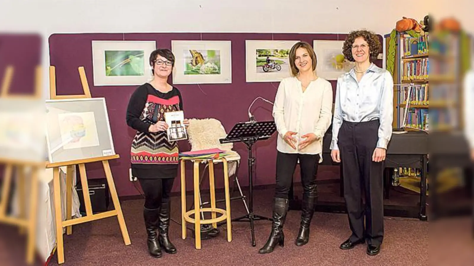 Freuen sich auf anregende Gespräche: (v. l. n. r.) Eleisa Caro, Susanne Ospelkaus und Miriam Valenzuela. 	 (Foto: VA)