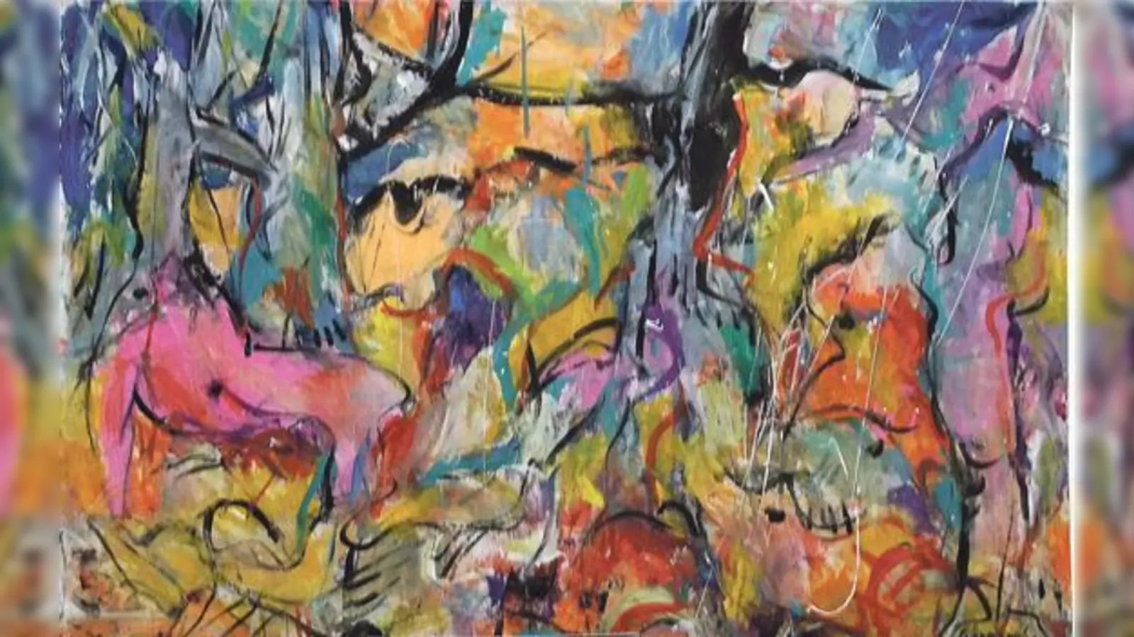 Als »zeitgenössische Lyrik« bezeichnet der Künstler Claus Gödel seine Werke die er in Schwabing zeigt.	 (Foto: Gödel)