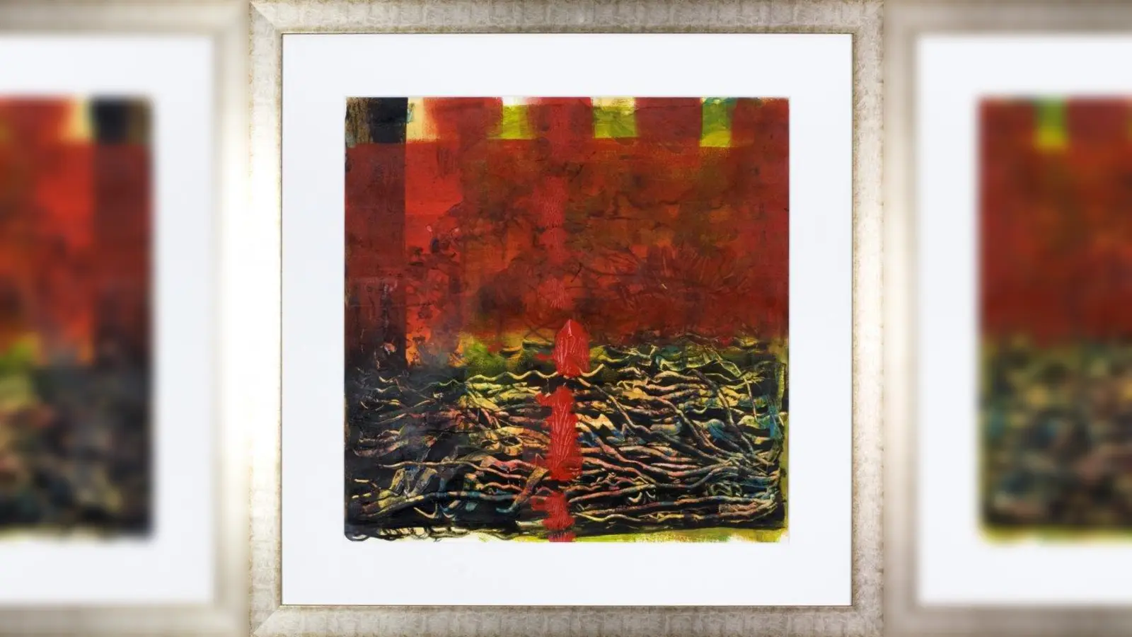 Sybille Martensen zeigt in ihrer Ausstellung expressive Acrylbilder. (Foto: pi)