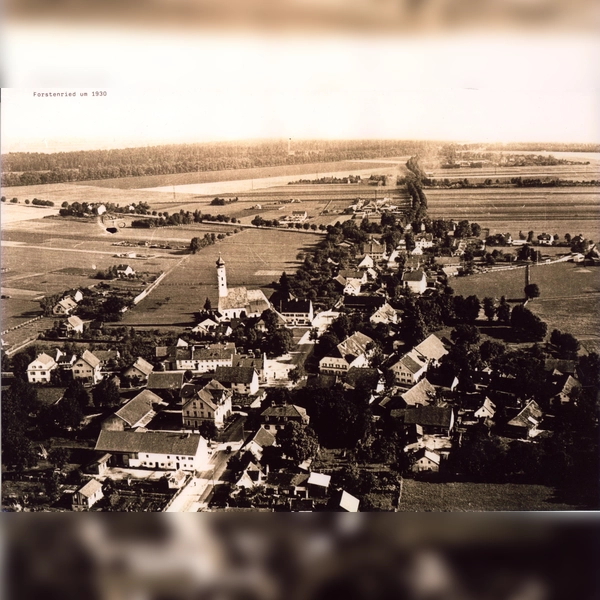 Diese alte Postkarte zeigt Forstenried im Jahr 1930. (Foto: gemeinfrei)