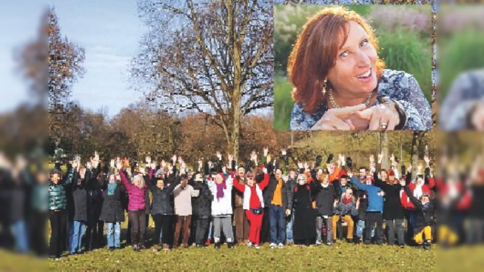 Seit zehn Jahren wird immer sonntags im Westpark unter Anleitung von Cornelia Leisch  gelacht. Am nächsten Wochenende feiert der Lachclub München 05 seinen  Geburtstag und lädt alle Münchner zum Mitfeiern und Mitlachen ein. 	 (Fotos: Verein)