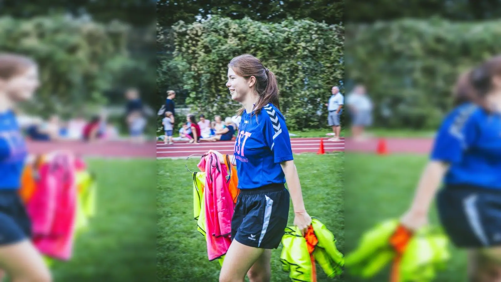 Girls-Coach Lea Baumgartl hat Freude daran, den Kindern Teamgeist zu vermitteln. (Foto: Tina Engel)