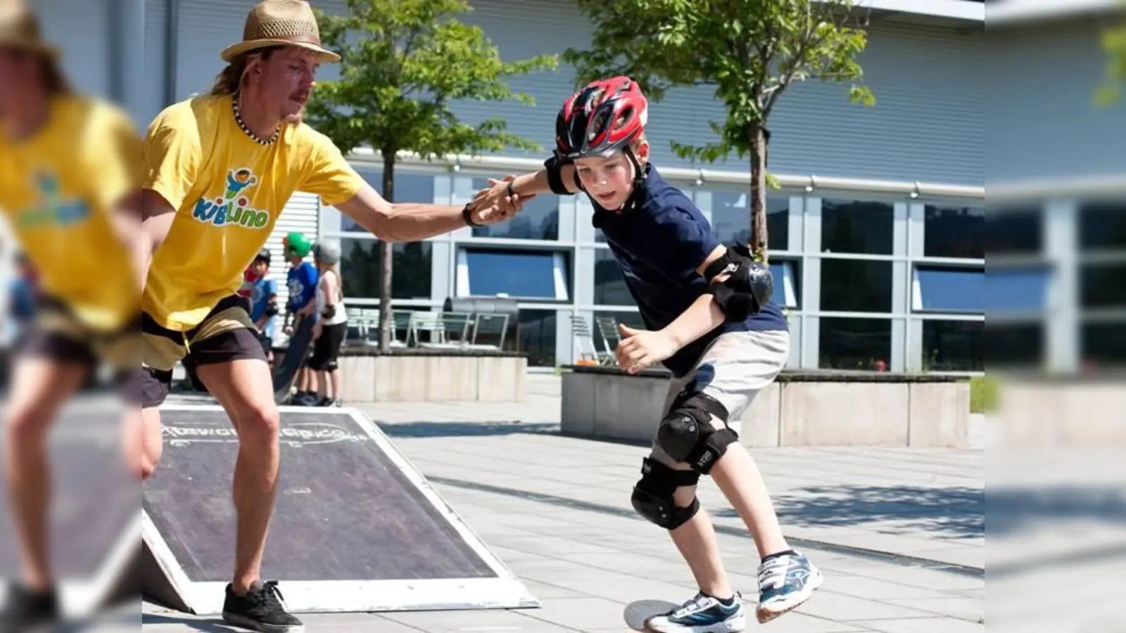 Abwechslung in den Ferien: Skateboard fahren unter Anleitung - KiBeLino macht es möglich. (Foto: ESV München)