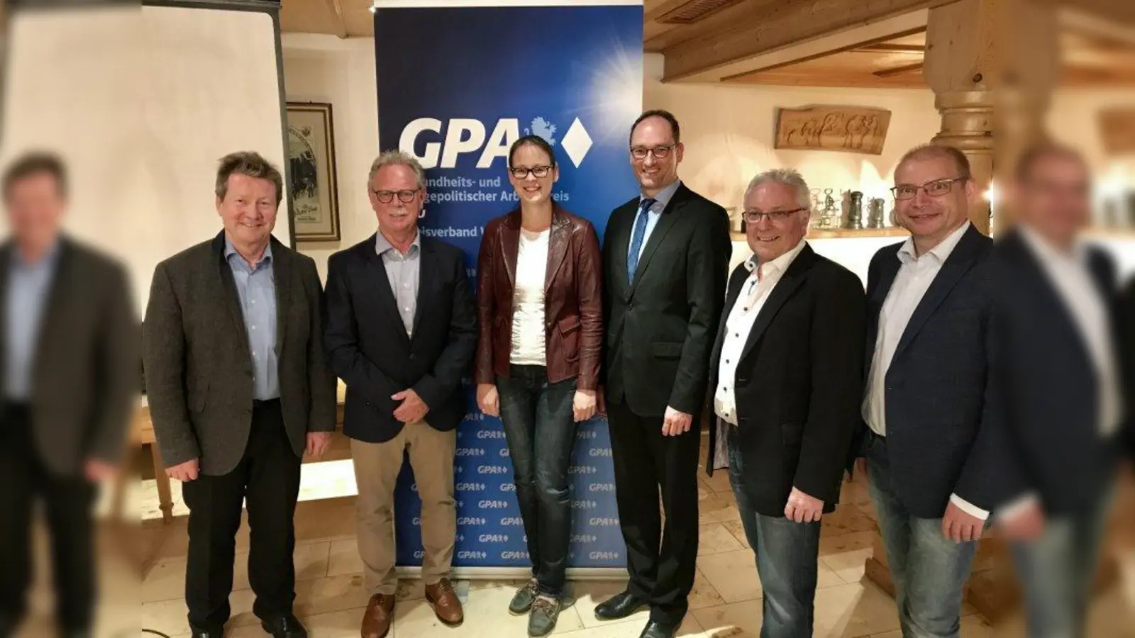 Dr. Wilhelm Fischer, Dr. Karl Breu, Alexandra Bertl, Bernhard Seidenath, Reinhold Huber und Dr. Steffen Günther (von links). (Foto: GPA)
