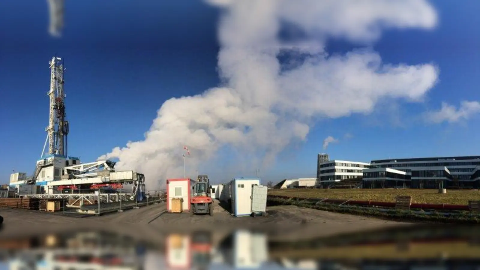 So sah es bei den Pumpversuchen am ersten Bohrfeld aus. (Foto: SWM)