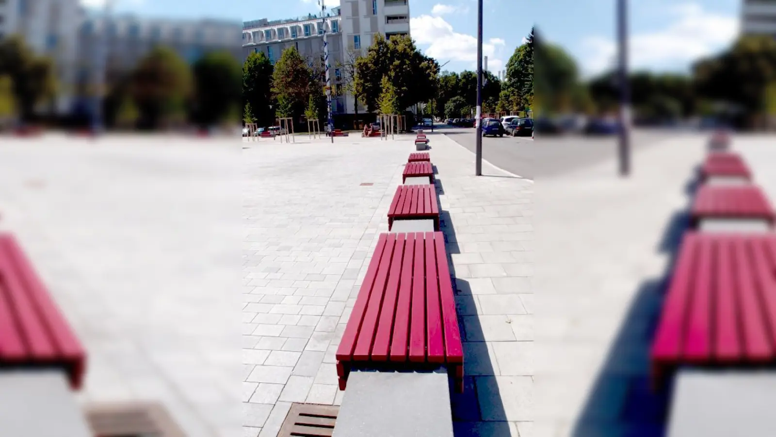 Die Bänke auf dem Hans-Mielich-Platz sind wieder benutzbar.	  (Foto: Privat)
