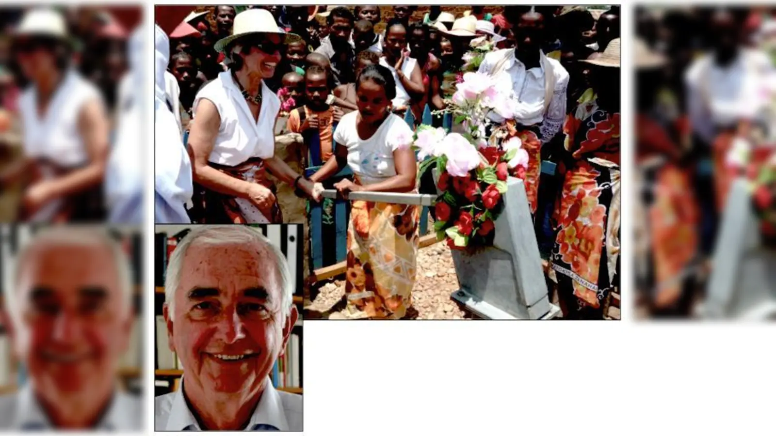 Dr. Joachim Enßlin (l.) stellt mit dem Verein den Echingern einen Brunnen mit Schwengelpumpe vom 9. bis 11. September zur Verfügung.	 (Foto: Verein/sl)