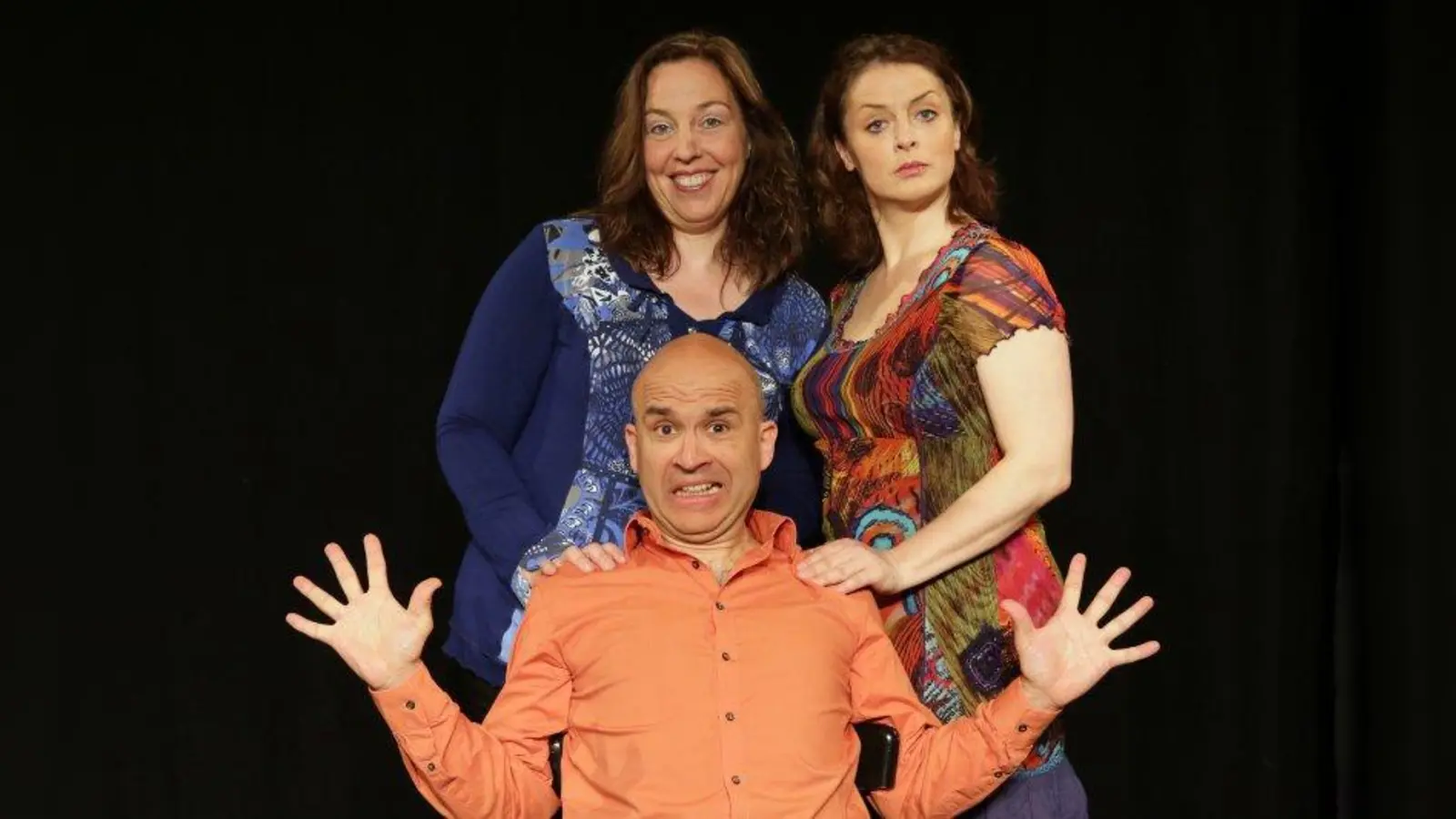 Das fastfood theater mit Monika Esser-Stahl, Karin Krug, Andreas Wolf (von links). (Foto: Hilda Lobinger)