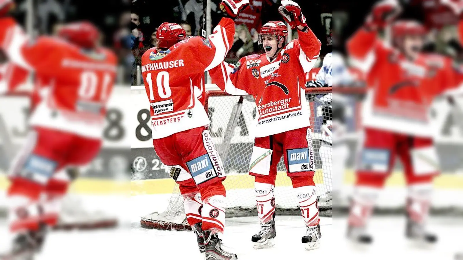 Kaltenhauser (l.) und Guentzel: Guentzel verlässt die Klosterseer und wird in der nächsten Saison für ein anderes Team Tore feiern.	 (Foto: smg/STOCK4press)